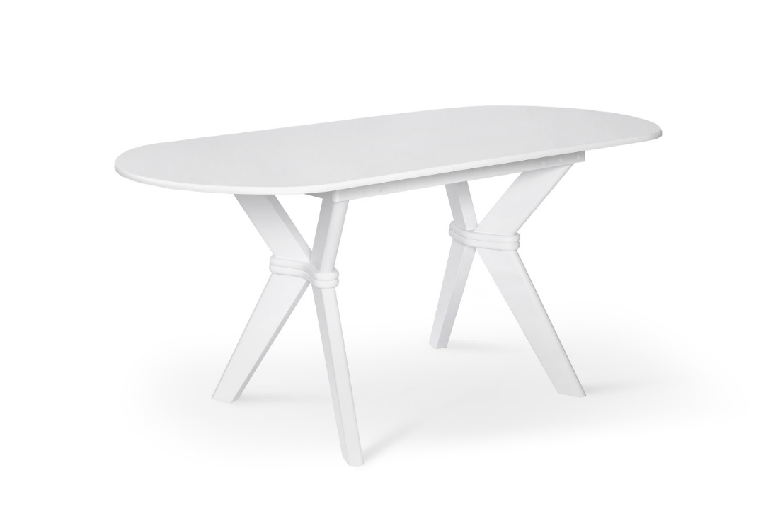 Стол обеденный раскладной BIO- Брайтон Белый (Ультра) 