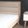 Фото №3 - Кровать деревянная с мягким изголовьем CML- Моника