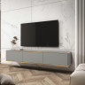 Тумба под ТВ навесная Perfect Home Оро / Oro RTV175 3-дверная Серый