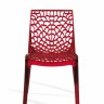Стул из поликарбоната CA- GRUVYER ROSSO RUBINO S6316TRRR