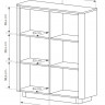 Комод высокий Perfect Home Torro 2D/113 Дуб кремона