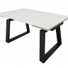 Стол раскладной INI- BERNARD CERAMIC 140(200)*90 белый мат/ черный 