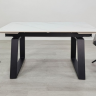 Стол раскладной INI- BERNARD CERAMIC 140(200)*90 белый мат/ черный 