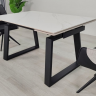 Стол раскладной INI- BERNARD CERAMIC 140(200)*90 белый мат/ черный 
