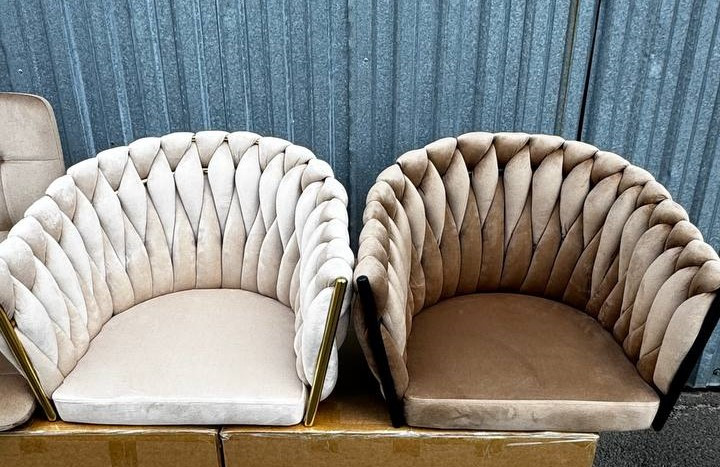 Кресло Ont- ELENA Бежевый велюр 