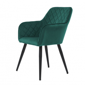 Кресло обеденное модерн CON- ANTIBA (ткань, зеленый азур)