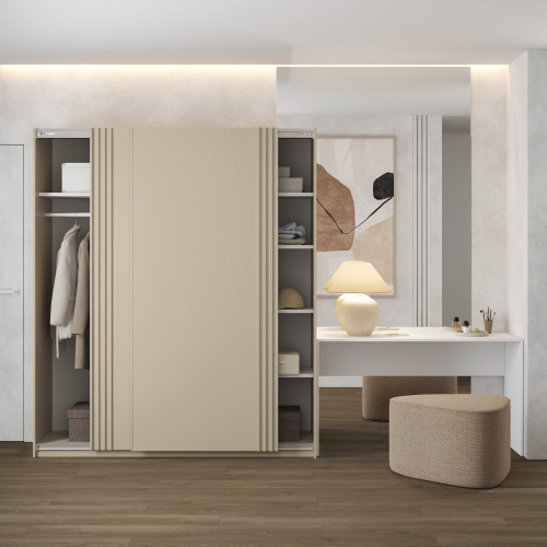 Шкаф-купе Helvetia NIVA 2412OE16 (бежевый)