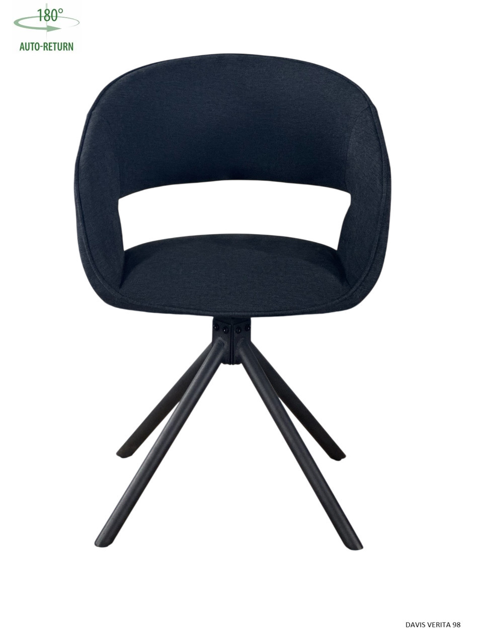 Стул обеденный с автоповоротом HOLLY Perfect (черный)