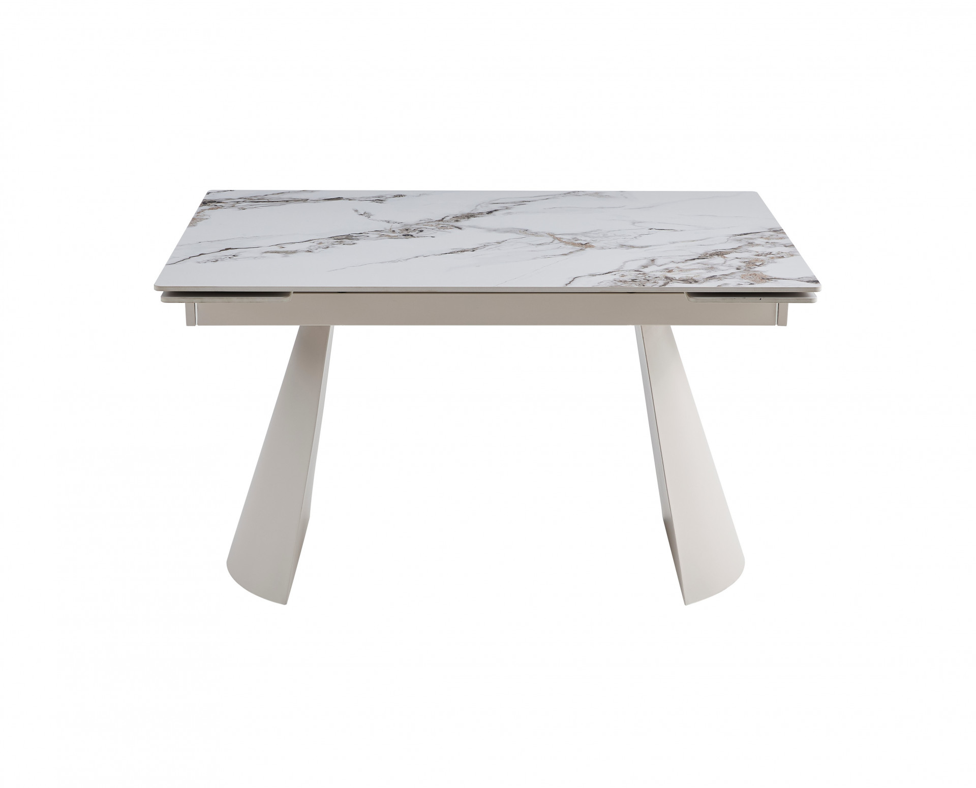 Стол керамический раздвижной VTR- ТМL-1301 (Сорренто) голден вайт + капучино