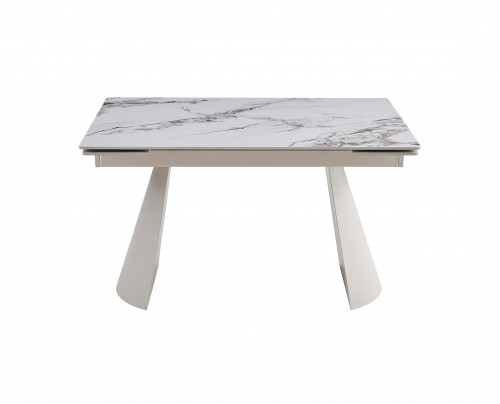 Стол керамический раздвижной VTR- ТМL-1301 (Сорренто) голден вайт + капучино