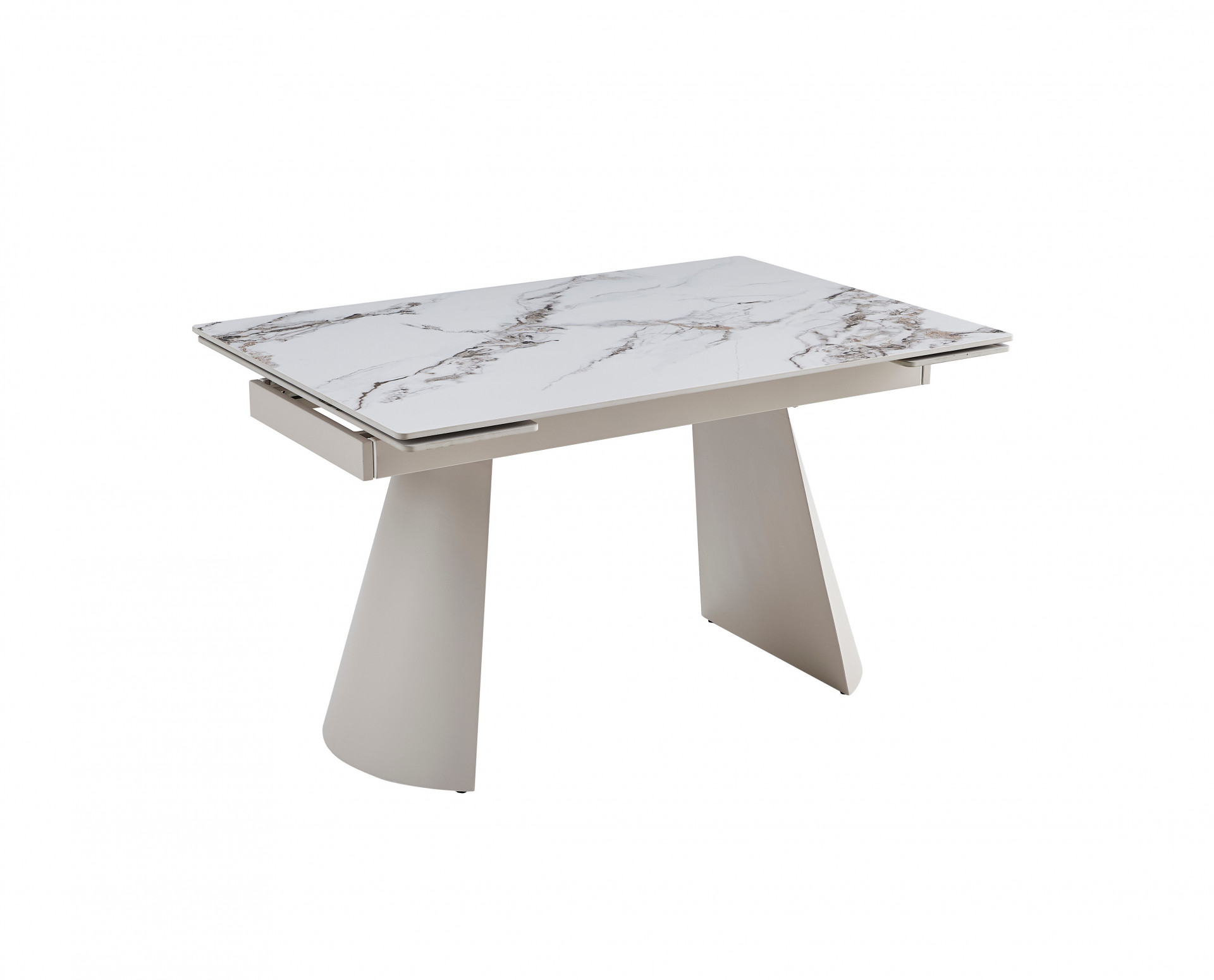 Стол керамический раздвижной VTR- ТМL-1301 (Сорренто) голден вайт + капучино