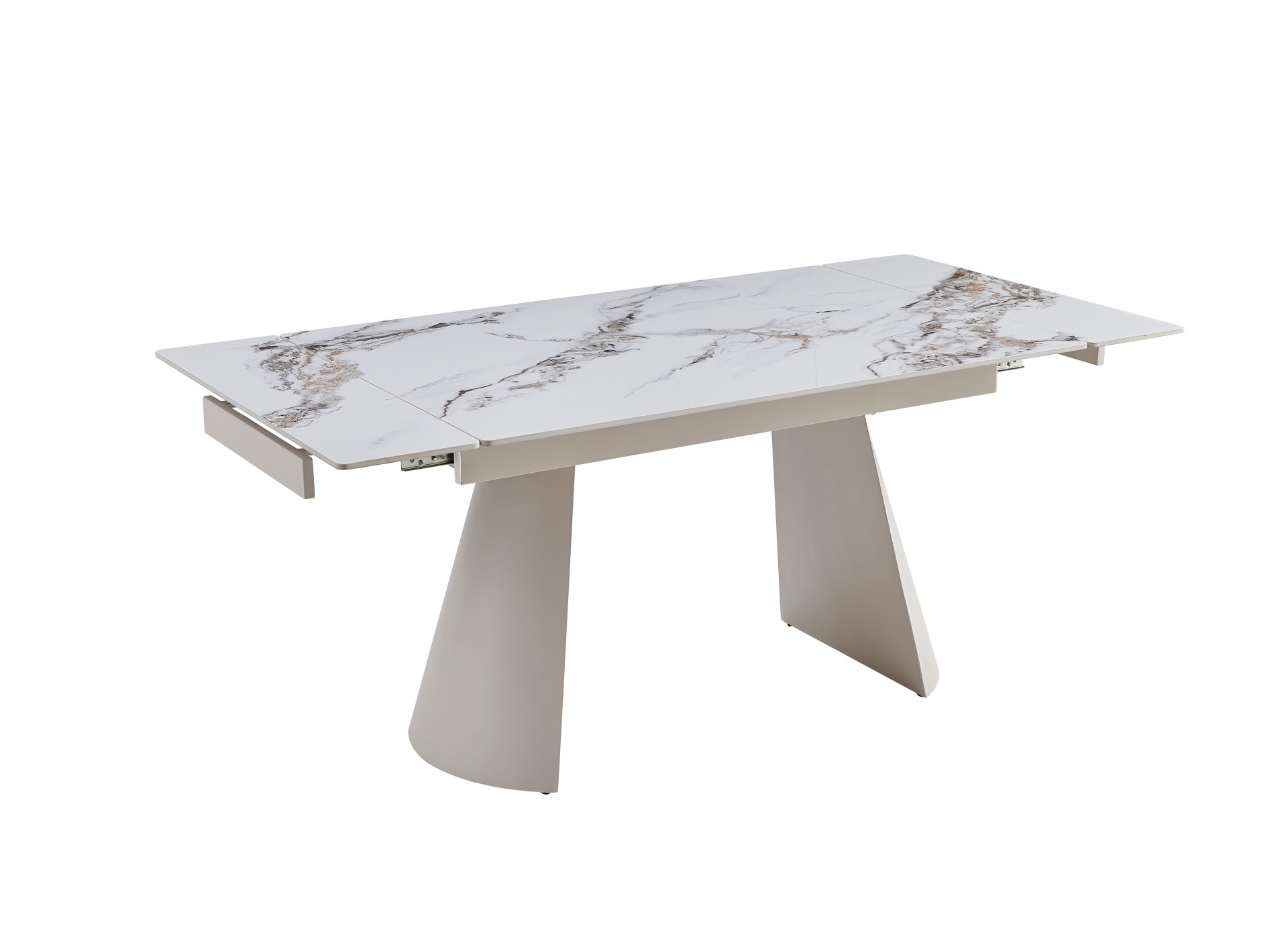 Стол керамический раздвижной VTR- ТМL-1301 (Сорренто) голден вайт + капучино