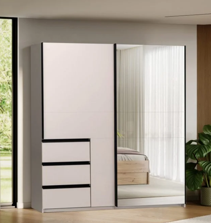 Шкаф - купе MRK- Вильма 1,75; 2,15; 2,5м Кашемир/Зеркало 