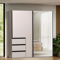 Шкаф - купе MRK- Вильма 1,75; 2,15; 2,5м Кашемир/Зеркало 