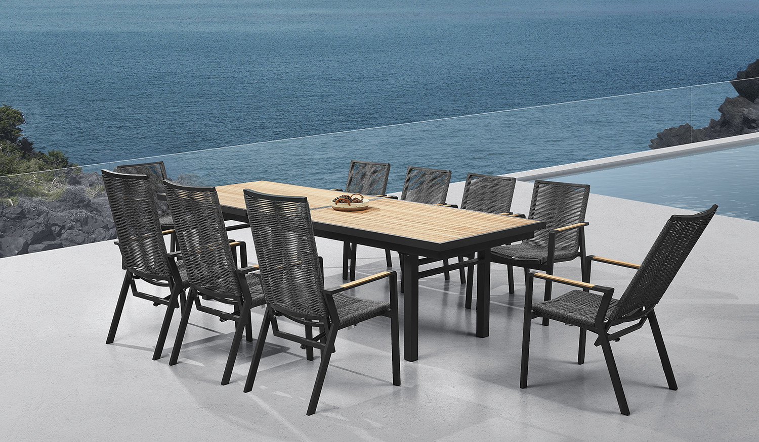 Комплект обеденный на 10 персон Higold Nofi 3.0 (графит) 6801800