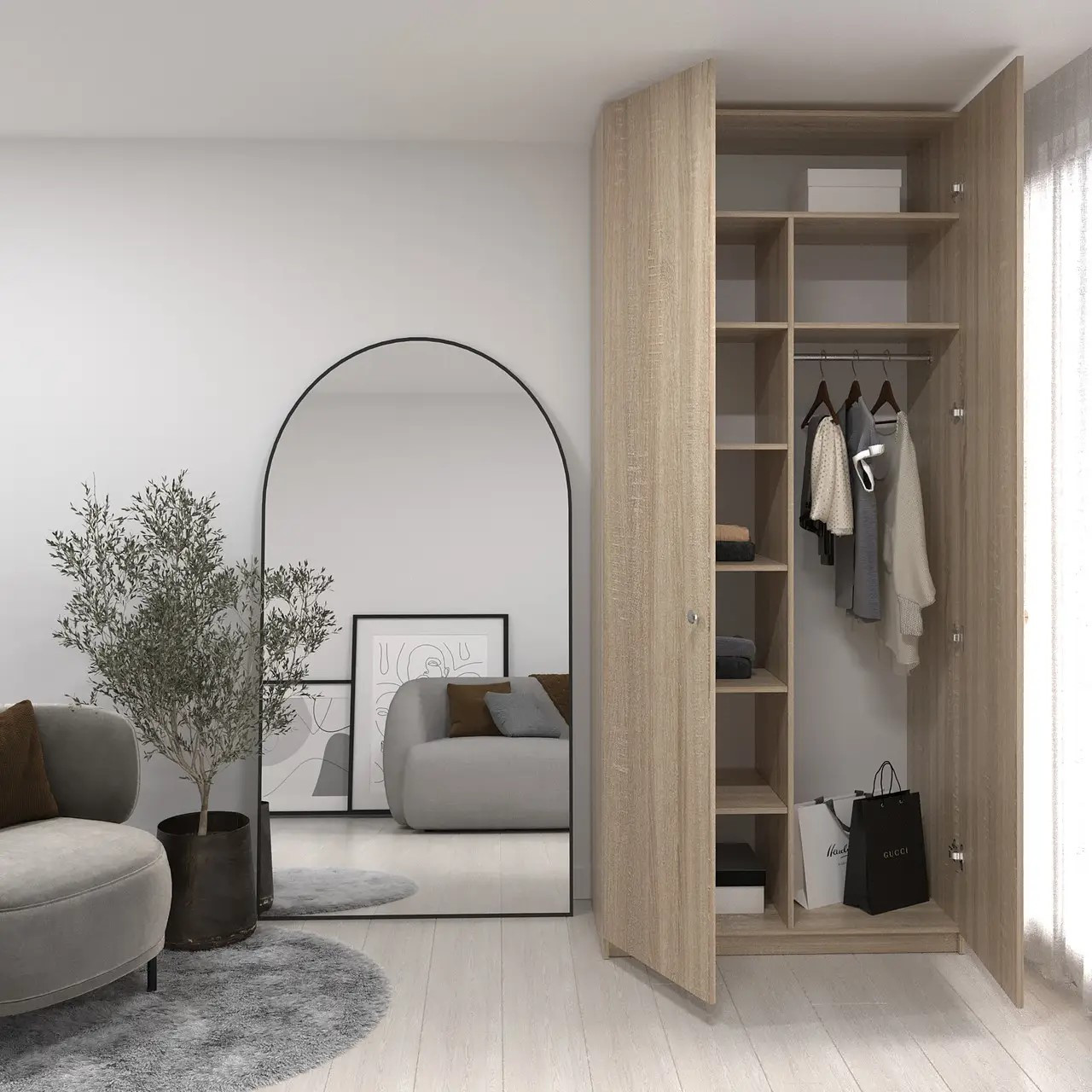 Шкаф детский 240х100х52 cм KOD- ШК-100Д 2, 40