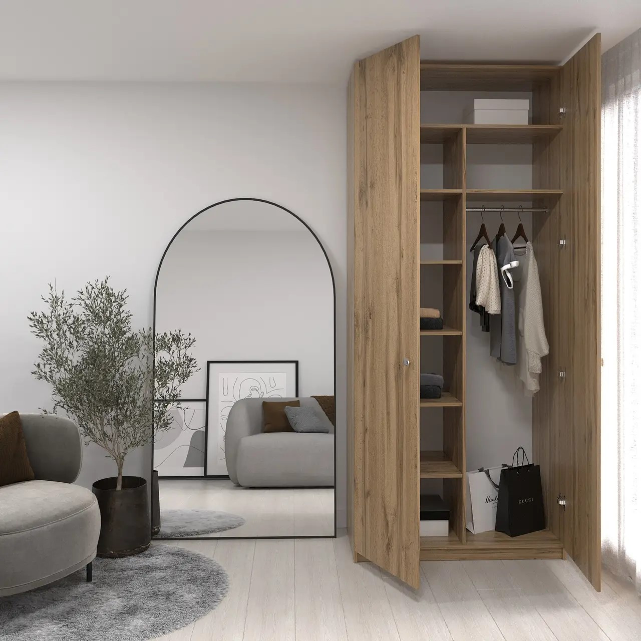 Шкаф детский 240х100х52 cм KOD- ШК-100Д 2, 40