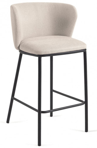 Стул полубарный Kave Home CISELIA CC3001KY12H (бежевый шенилл)