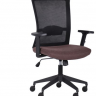 Кресло офисное AMF- Uran Black сиденье Сидней-26/спинка Сетка SL-00 черная