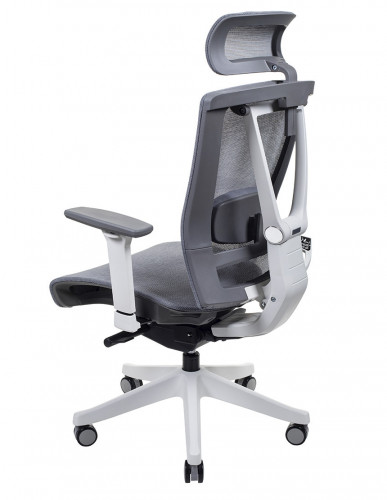 Крісло керівника LUX- ERGO CHAIR 2 MESH WHITE/ GREY ергономічне