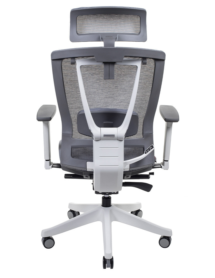 Крісло керівника LUX- ERGO CHAIR 2 MESH WHITE/ GREY ергономічне