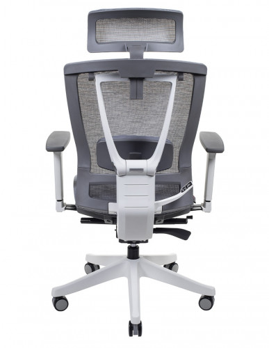 Крісло керівника LUX- ERGO CHAIR 2 MESH WHITE/ GREY ергономічне