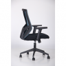  Кресло офисное AMF- Lead Black ( сиденье Нест-01 черная/спинка Сетка SL-18 аквамарин) 1