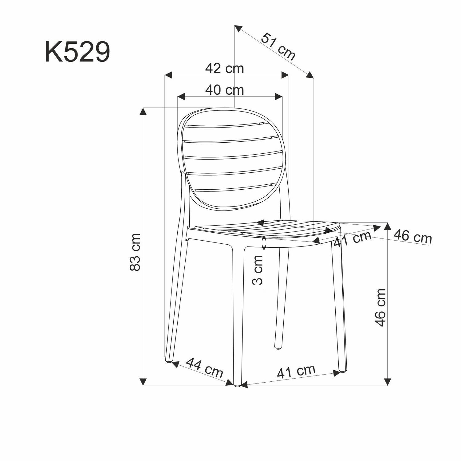 Стул уличный HALMAR K-529