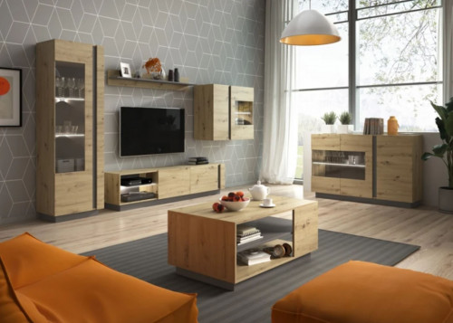 Полка Perfect Home Arco (Marco) 138 Дуб артизан/графит