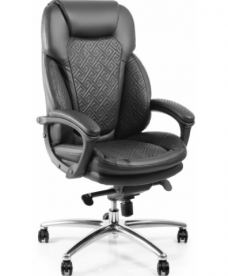 Кресло офисное BRS- Soft Arm PU black Massage SPUMb_alu-01