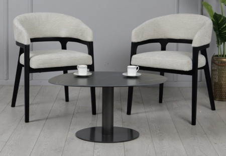 Стул обеденный TOP- PRESTOL Порто массив гевея ткань беж