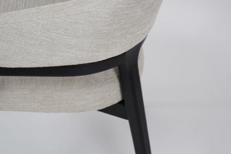 Стул обеденный TOP- PRESTOL Порто массив гевея ткань беж