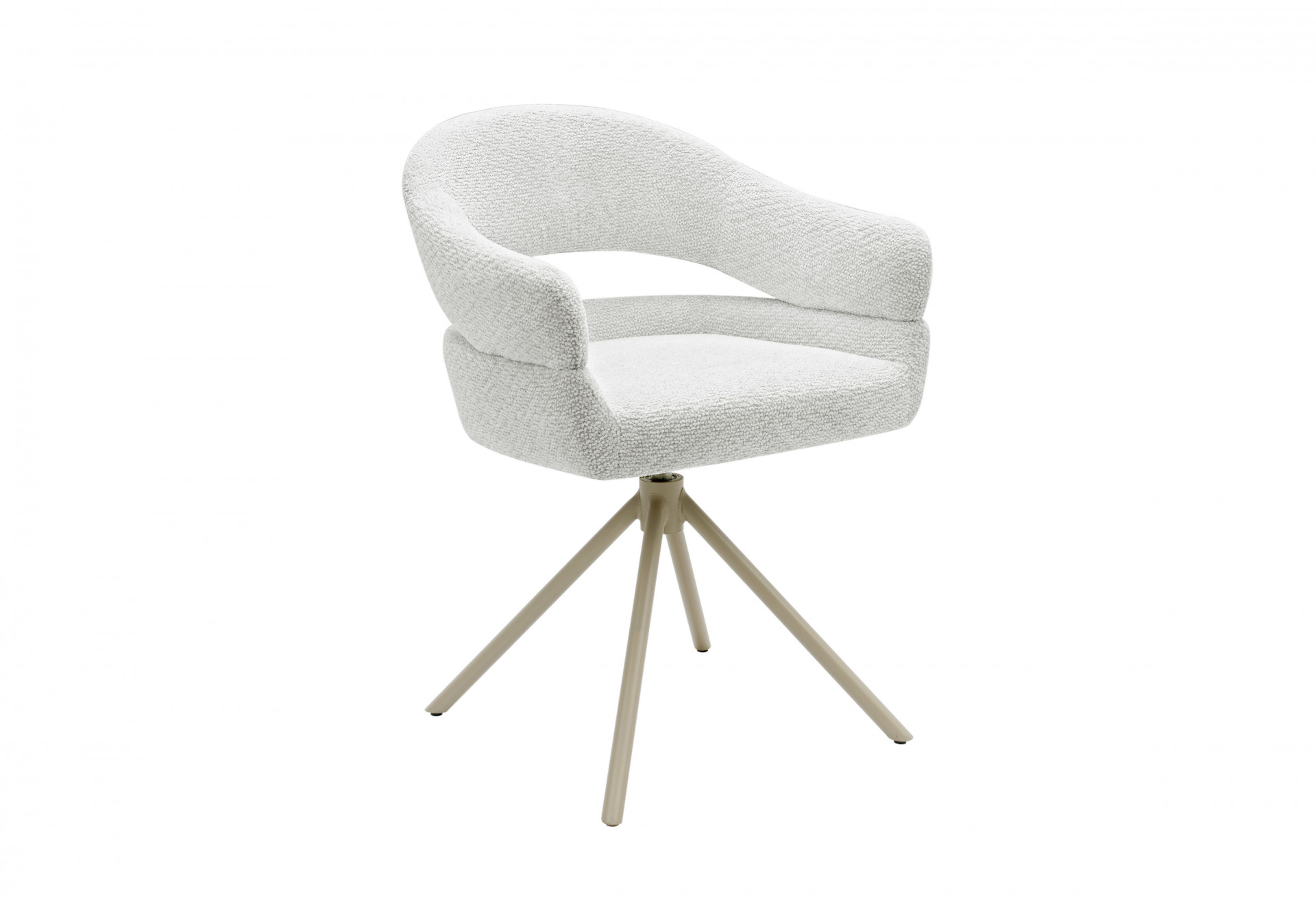 Стул обеденный поворотный VTR- R-180 (молочная туча/капучино)