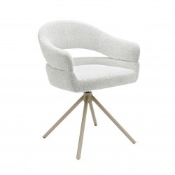 Стул обеденный поворотный VTR- R-180 (молочная туча/капучино)