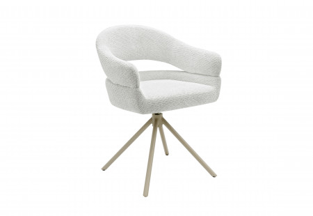 Стул обеденный поворотный VTR- R-180 (молочная туча/капучино)