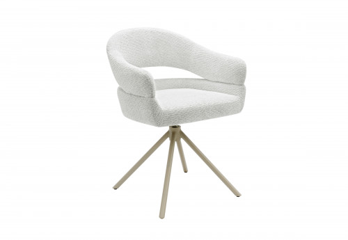 Стул обеденный поворотный VTR- R-180 (молочная туча/капучино)