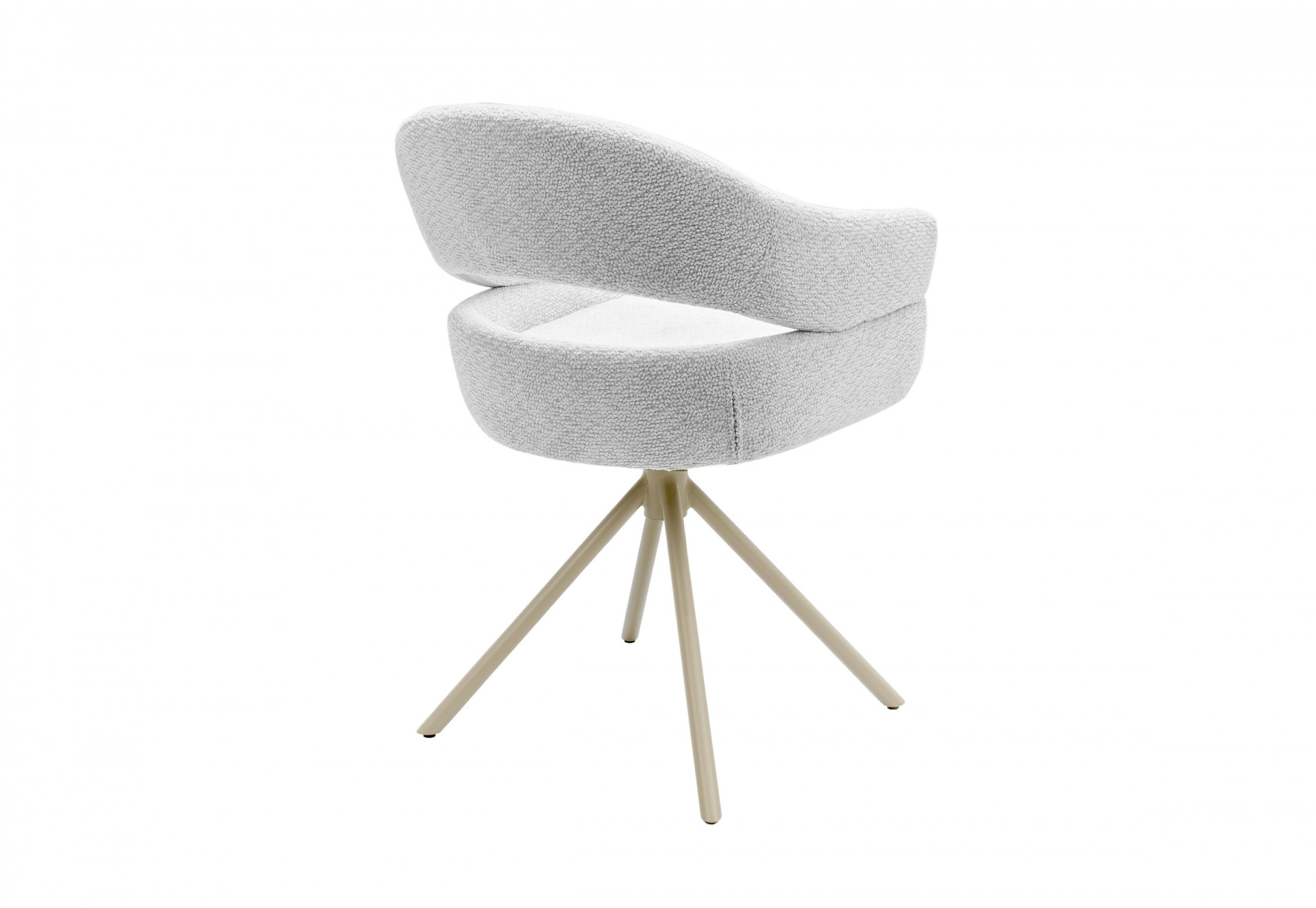 Стул обеденный поворотный VTR- R-180 (молочная туча/капучино)