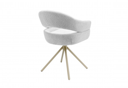 Стул обеденный поворотный VTR- R-180 (молочная туча/капучино)