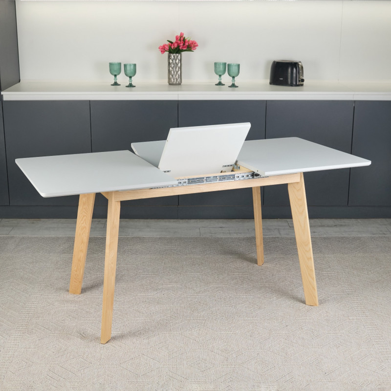 Кухонный комплект Ont- Алонзо 120 серый раздвижной стол + 4 стула Дарио