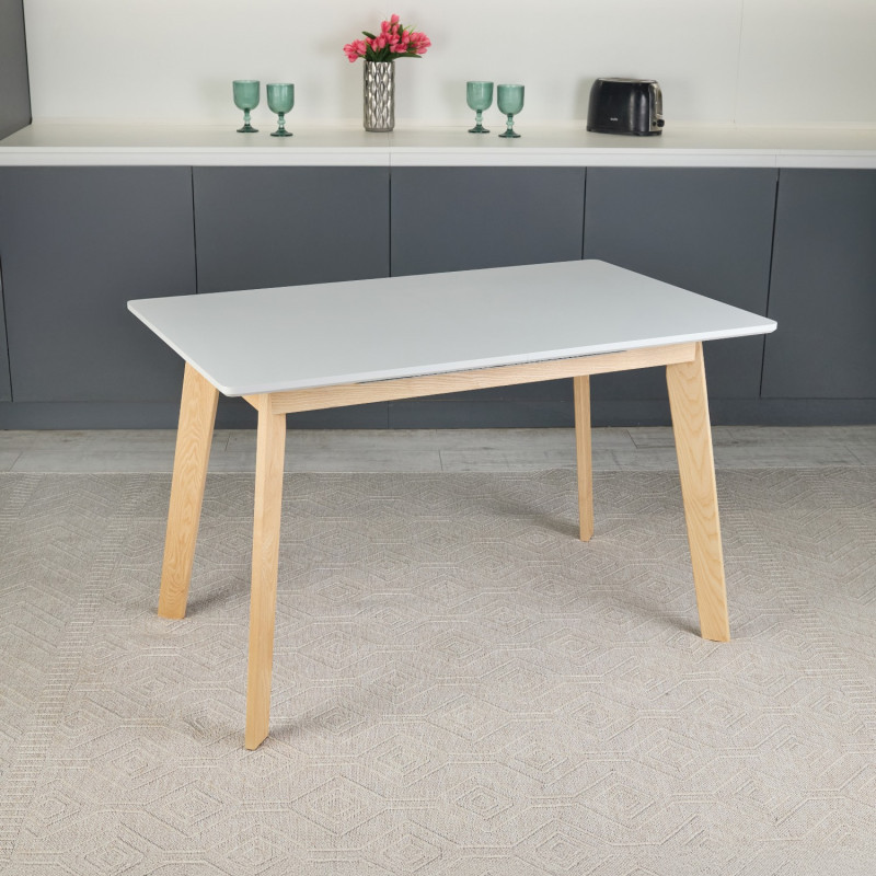 Кухонный комплект Ont- Алонзо 120 серый раздвижной стол + 4 стула Дарио