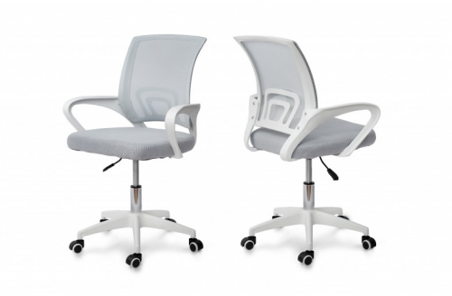 Стул компьютерный BIO- "Матрикс" серый/ белый