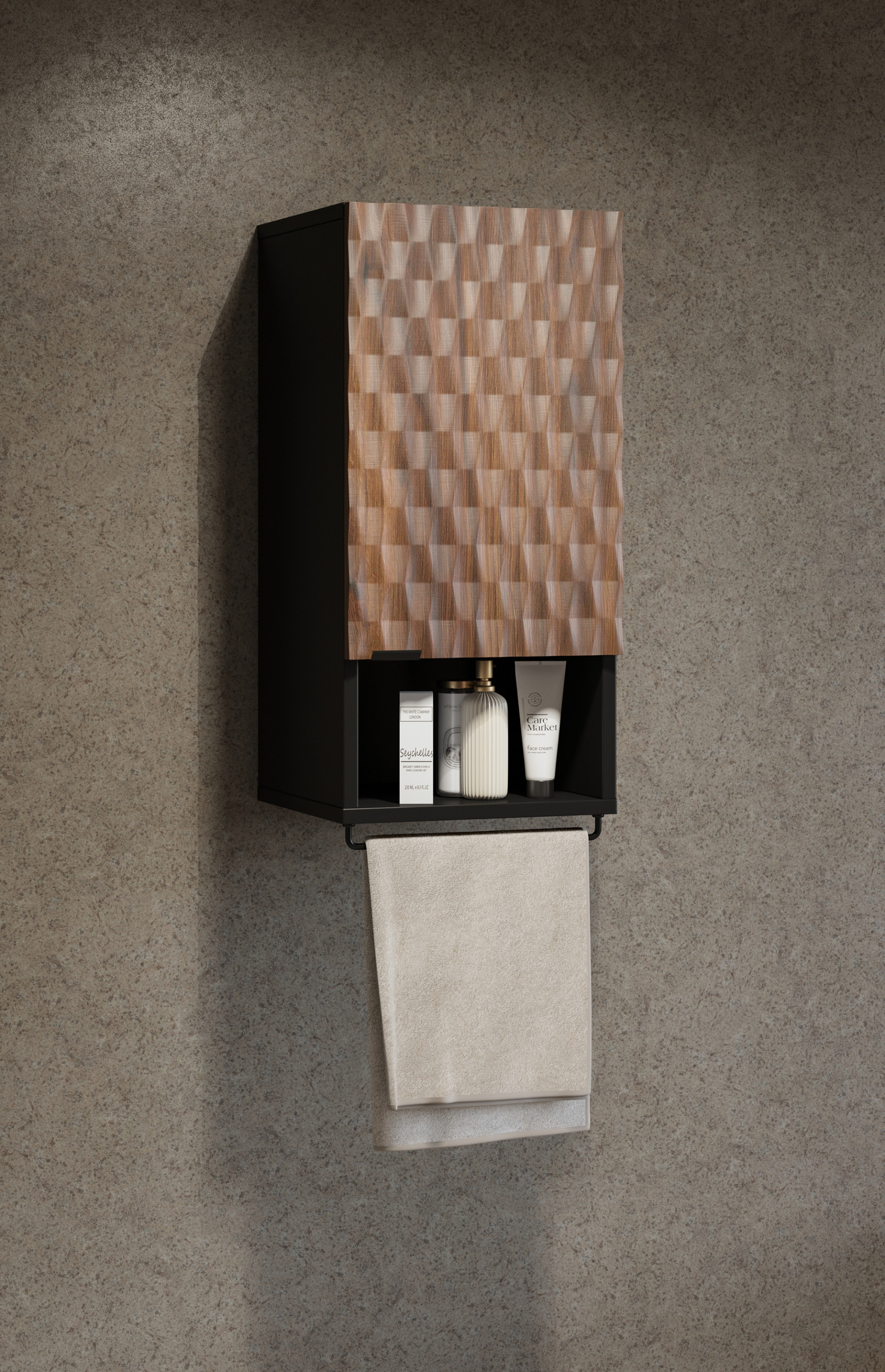 Комплект для ванной Helvetia ENZO (черный оникс/дуб катания)