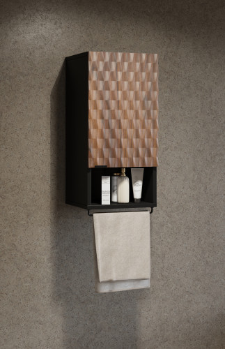 Комплект для ванной Helvetia ENZO (черный оникс/дуб катания)