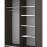 Шкаф-купе Helvetia NIVA 24DWOE15 (дуб Дунин/черный матовый)