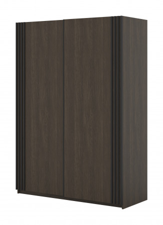 Шкаф-купе Helvetia NIVA 24DWOE15 (дуб Дунин/черный матовый)
