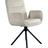 Стул обеденный с автоповоротом INES Perfect (бежевый/черный)
