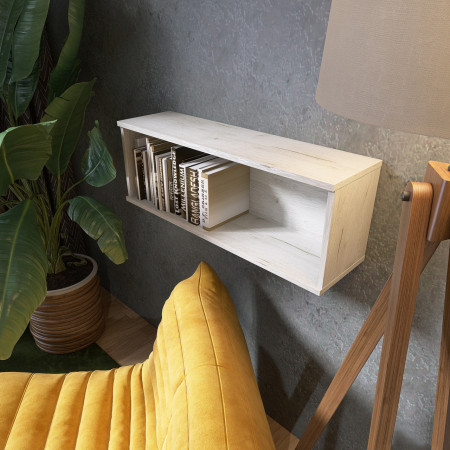 Полка навесная для гостиной EVR- Лайт ПЛН-2 крафт белый