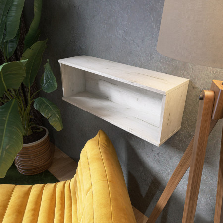 Полка навесная для гостиной EVR- Лайт ПЛН-2 крафт белый