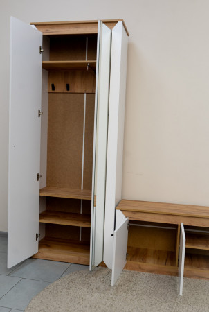 Комплект в гостиную EVR- Нордик-3 дуб крафт золотой + фасад белый