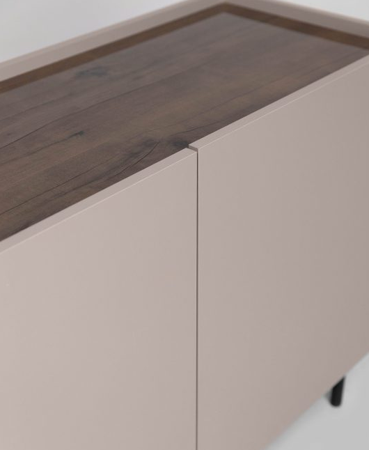 Комод MRK- Нео 3дв 1,6 м Глянец орех Макадамия/ супермат Тоффи